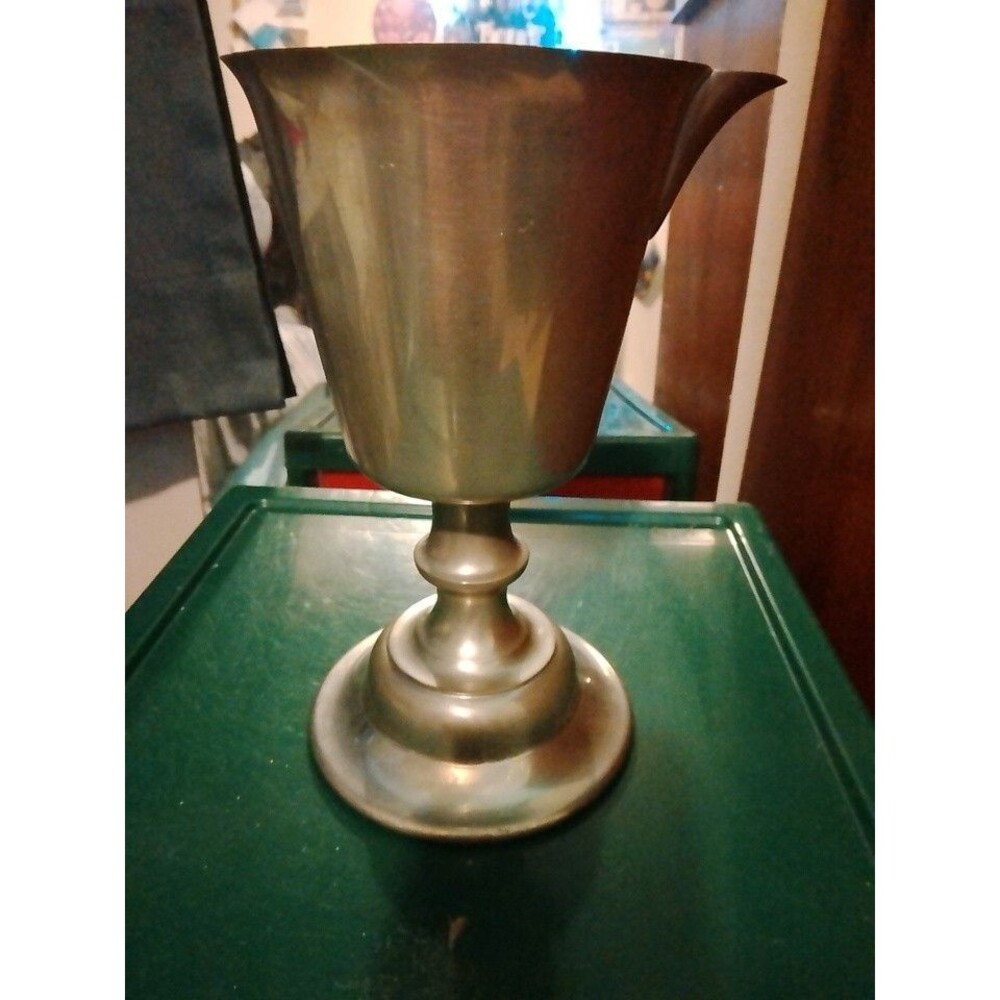 Vintage Woodbury Pewter/ Henry Ford Museum/Greenfield Village Footed Goblet - Picture 2 of 5